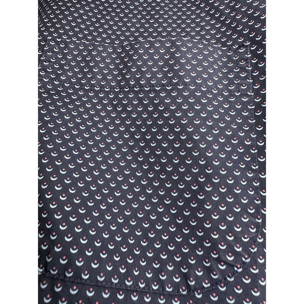 Peter Millar XL Full Button Collared Blue Short Sleeve Men's Outdoor Polo Top